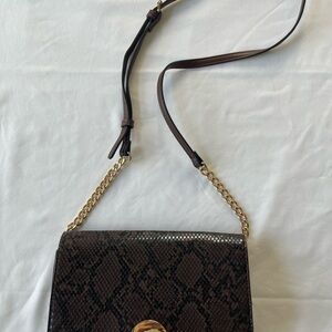 a new day Brown Snake Pattern Crossbody Bag